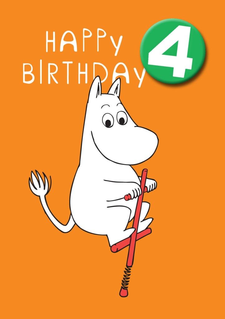 birthday card moomin