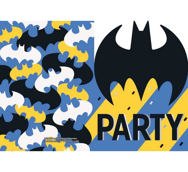 Batman Party Invitations PK8