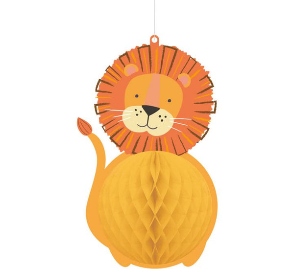 Get Wild Honeycomb Lion Centrepiece Decoration