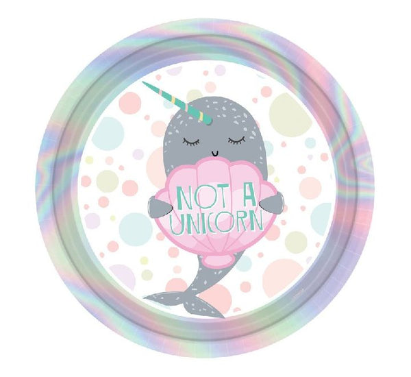 Narwhal Party Paper Plates 9" (Pack of 8)