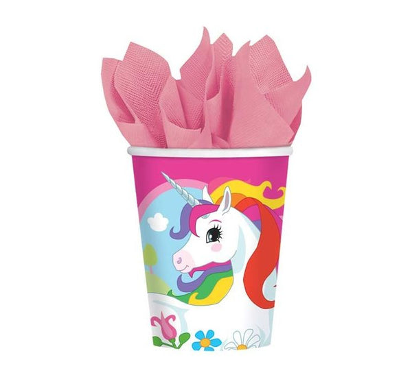 Rainbow Unicorn Paper Cups (Pack of 8)