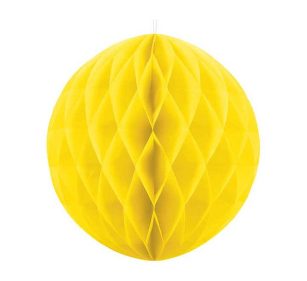 30cm Honeycomb Ball Decoration - Yellow