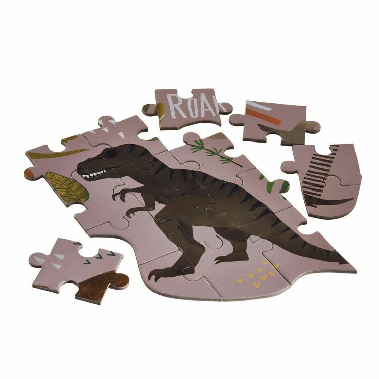 Floss & Rock 80 Piece Shaped Puzzle - Dinosaur