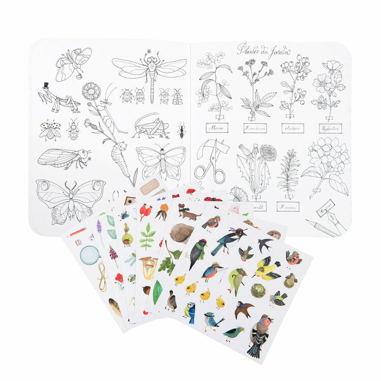 Moulin Roty Botanist Colouring and Sticker Book