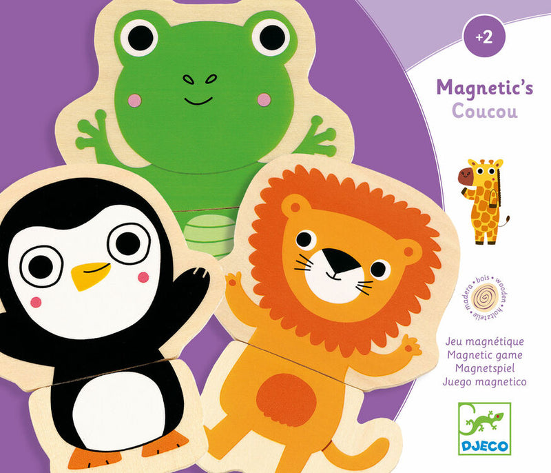 Djeco Coucou Magnetic Animal Shapes Puzzle