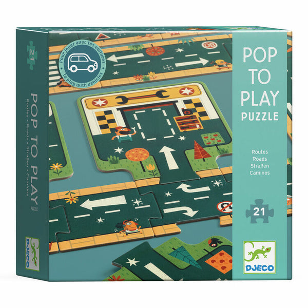 Djeco Pop to Play Puzzle - Road