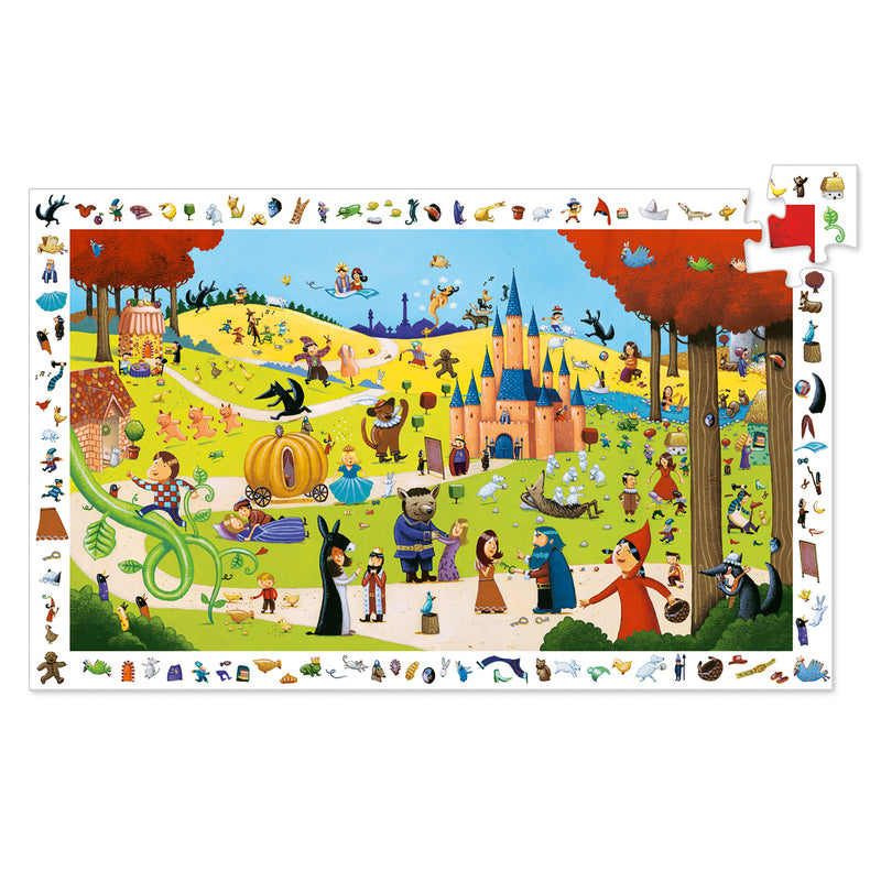 Djeco 54 Piece Observation Puzzle - Fairy Tales