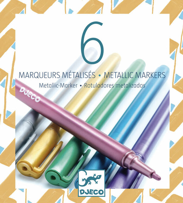 Djeco 6 Metallic Pens