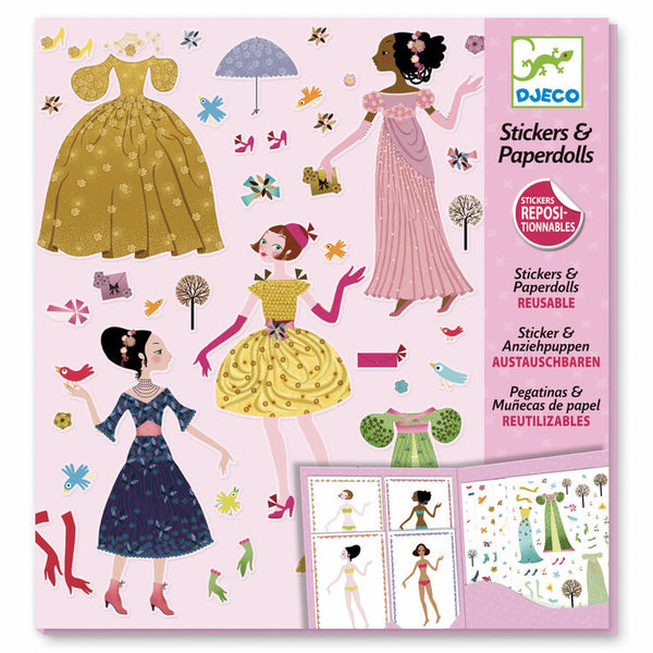 Djeco Seasonal Dress Up Stickers & Paper Dolls