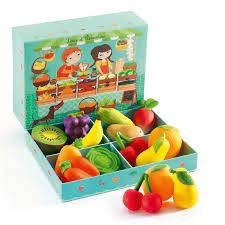 Djeco Louis and Clementine Fruit and Vegetable Role Play Set