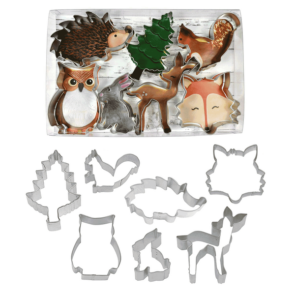 Woodland Animals Cookie Cutters - Set of 7