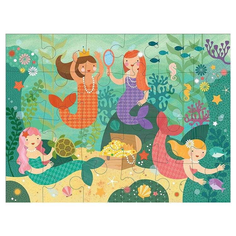 Petit Collage Mermaid Friends 24 Piece Floor Puzzle