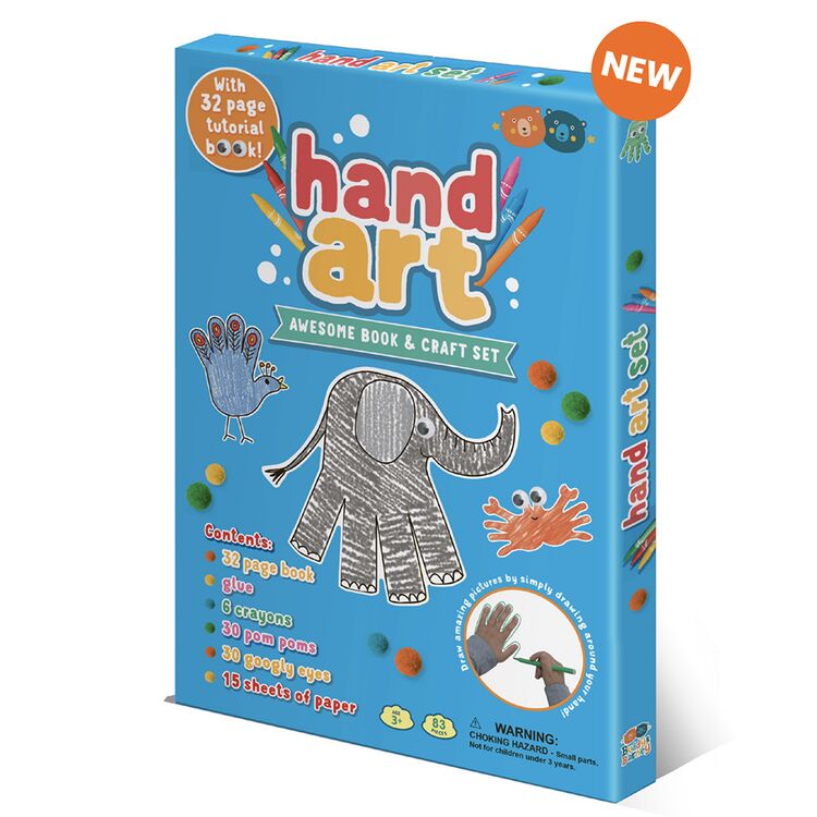 Buddy & Barney Animal Book & Hand Art Craft Set