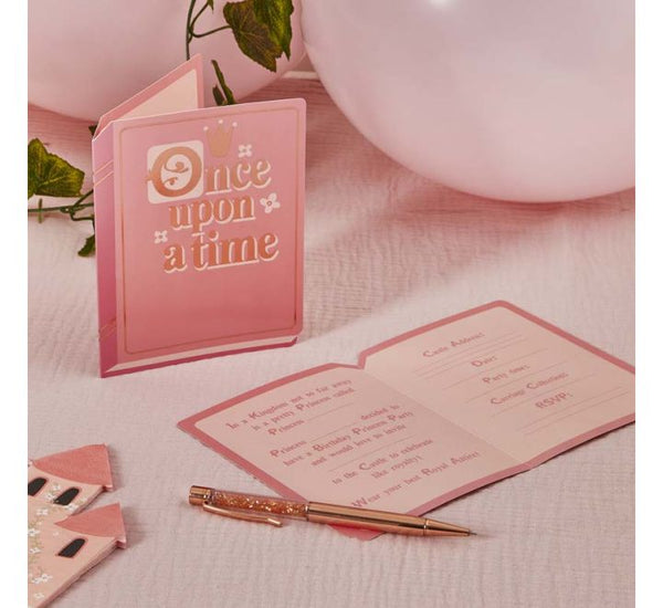 Little Princess Once Upon a Time Party Invitations (pk10)