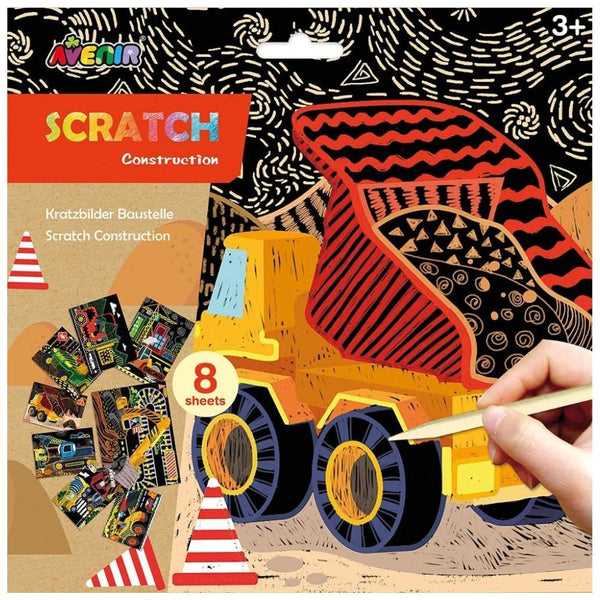 Avenir Scratch Art Set - Construction