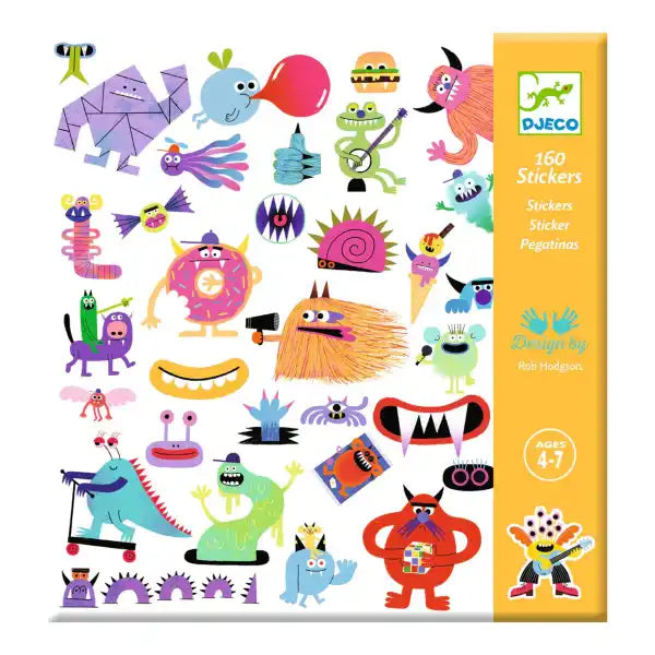 Djeco Sticker Collection - Monsters
