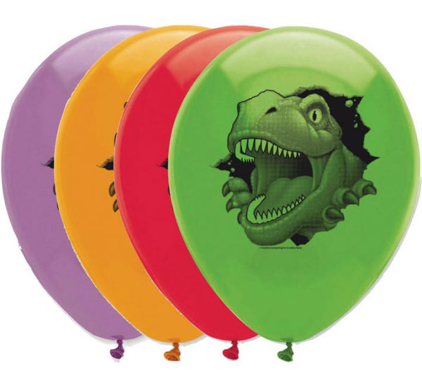 Dino Blast Birthday Balloons 12" (Pack of 6)
