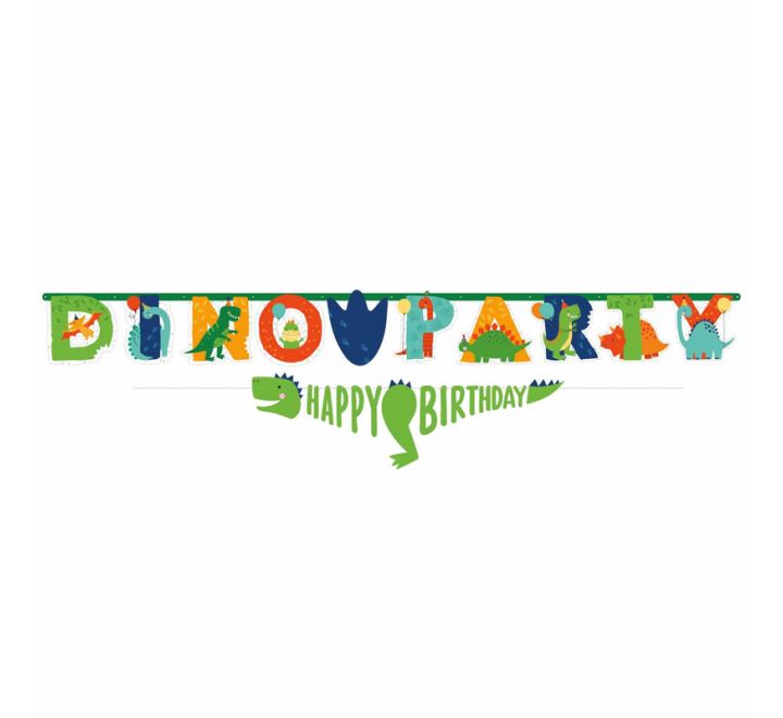 Dino Mite Party Banner (2.3m)
