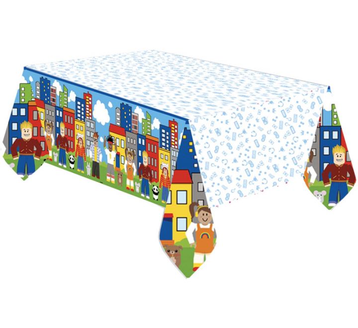 Party Town Paper Table Cover (1.2 x 1.8m)