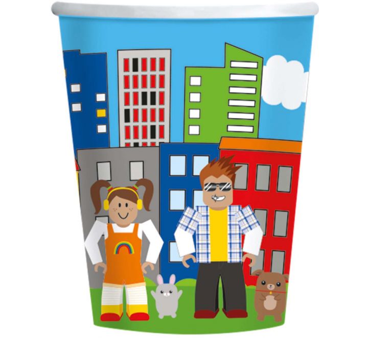 Party Town Paper Cups (Pack of 8)