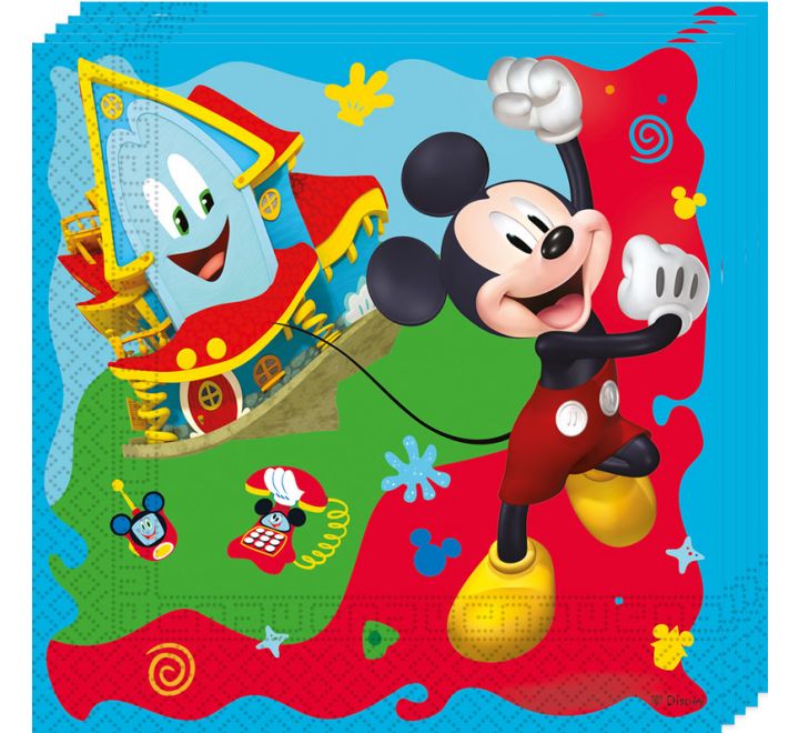 Mickey Mouse Paper Party Napkins (Pk 20)