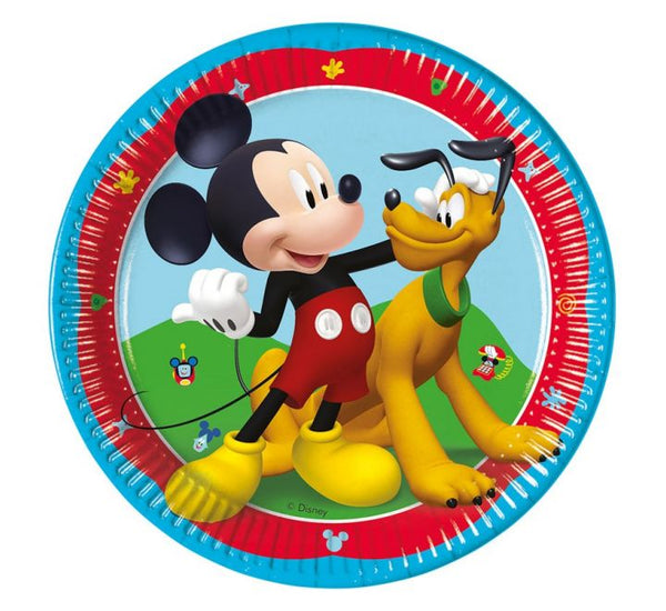 Mickey Mouse Round Paper Plates 7" (Pack of 8)
