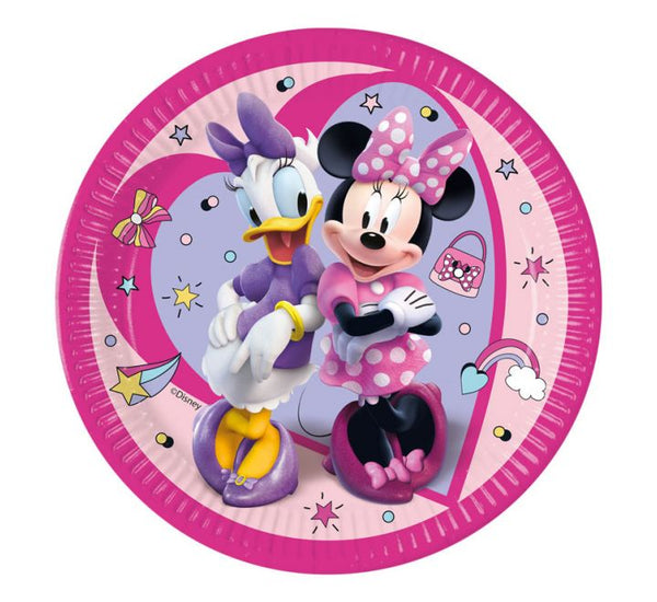 Minnie Mouse Round Paper Party Plates 9" (Pack of 8)