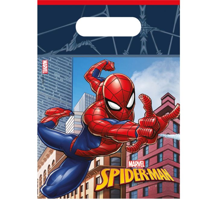 Spiderman Crime Fighter Party Bags (Pack of 8)