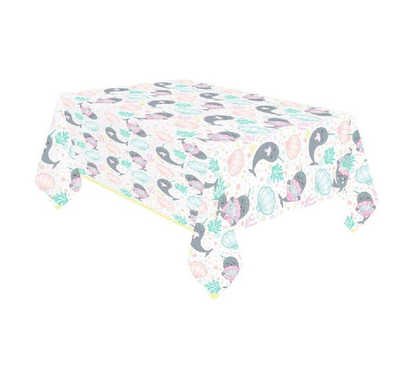 Narwhal Under the Sea Table Cover (1.8 x 1.2m)