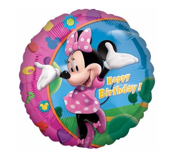 Minnie Mouse Happy Birthday Foil Helium Balloon (18")