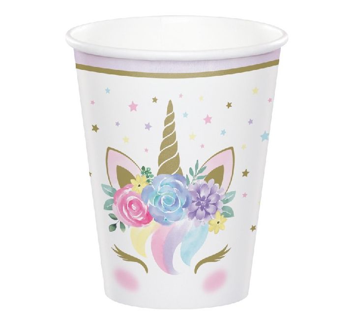 Unicorn Baby Paper Cups (Pack of 8)