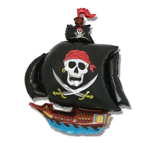 Pirate Ship Large 26" Shaped Foil Helium Balloon