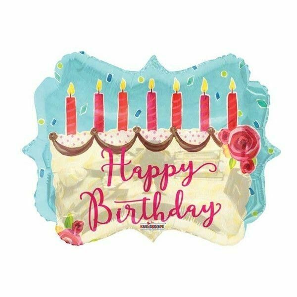 Birthday Cake Marquee Shape Balloon (18")