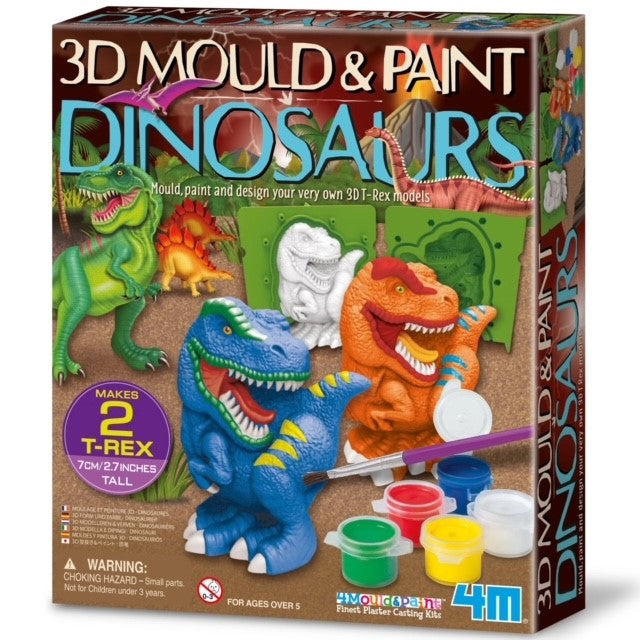 4M Mould & Paint Kit - 3D Dinosaurs