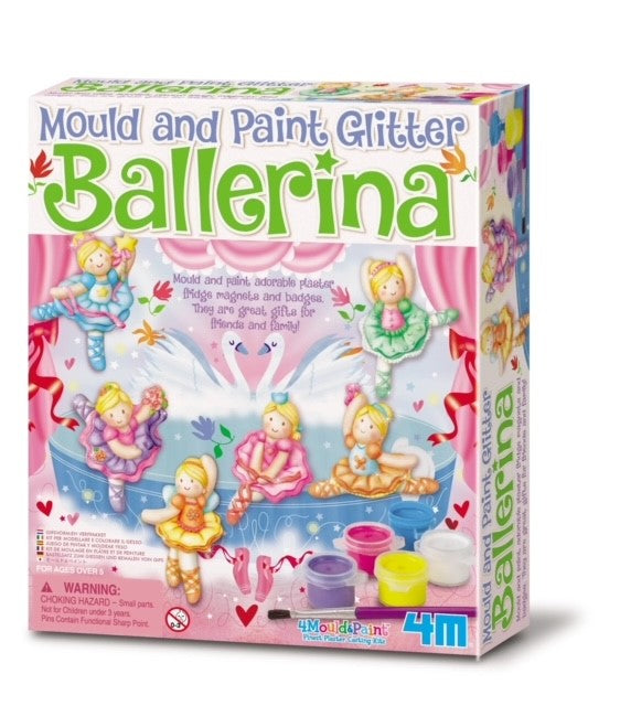 4M Mould & Paint Kit Glitter Ballerina