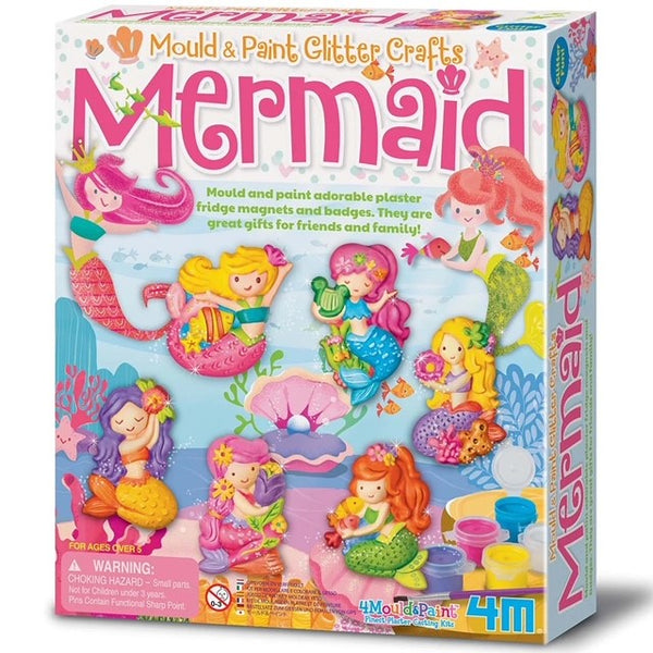 4M Mould & Paint Kit Glitter Mermaids