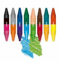 Djeco 8 Double-Ended Crayons - 16 Colours