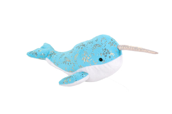 Small Foilkins Jnr Narwhal Soft Toy