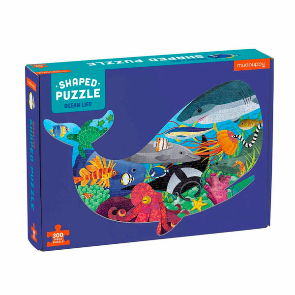 Mudpuppy Ocean Life 300 Piece Shaped Puzzle