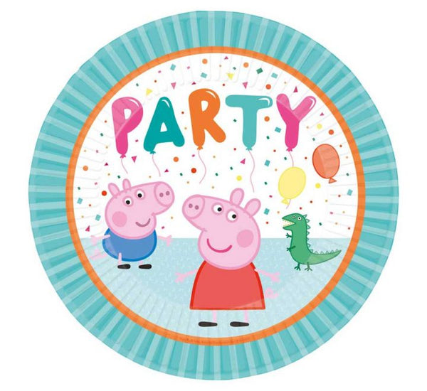 Peppa Pig Round Paper Plates 9" (Pack of 8)