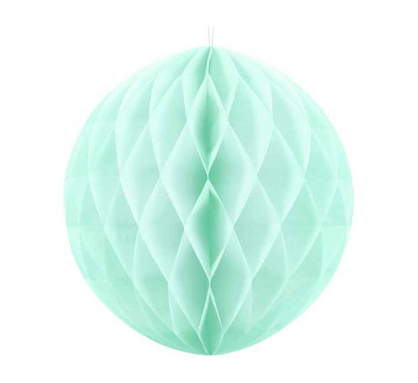30cm Honeycomb Ball Decoration - Light Mint