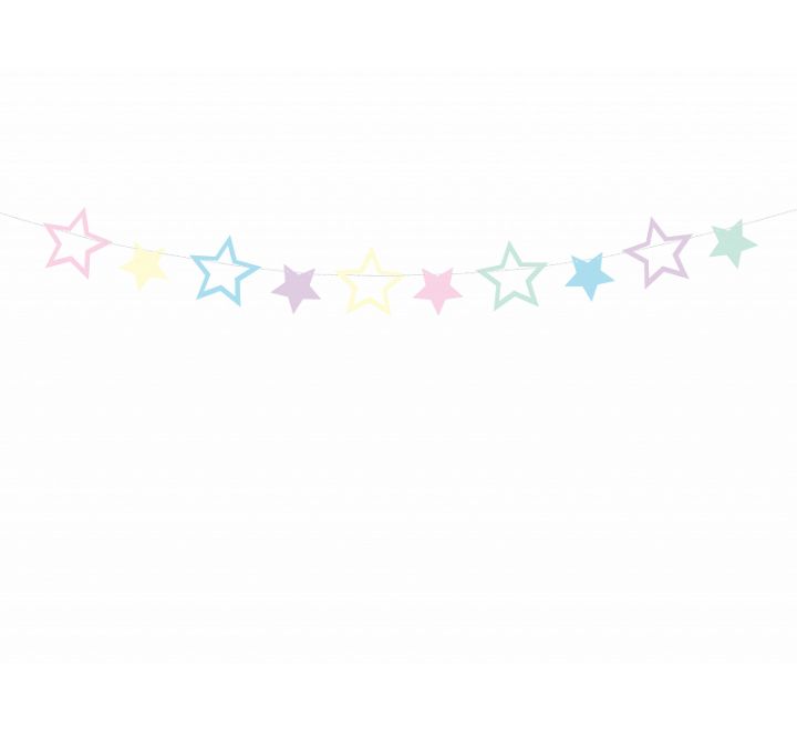 Pastel Stars Garland (1.4M)