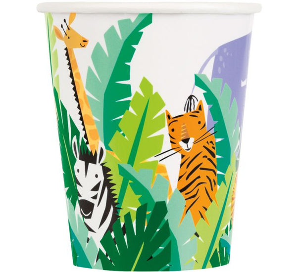 Animal Safari Paper Cups (Pack of 8)