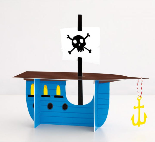 Ahoy Pirate Ship Centrepiece Decoration