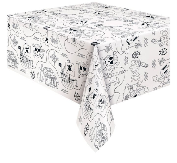 Ahoy Pirate Colouring Paper Table Cover (54" x 84")