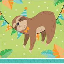 Sloth Party Paper Napkins (pk16)