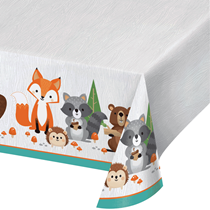 Woodland Animals Table Cover 102 x 54"