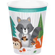 Woodland Animals Paper Party Cups Pk8