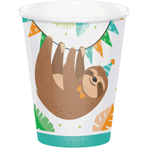 Sloth Party Paper Cups (Pack of 8)