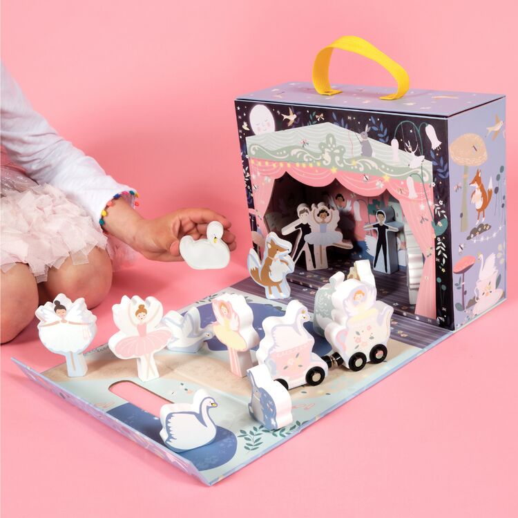 Floss & Rock Play Box with Wooden Pieces - Enchanted Ballet